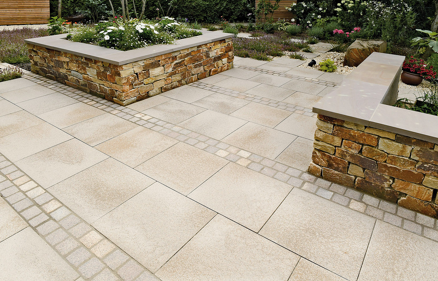 Installed Umbriano pavers in residential driveway